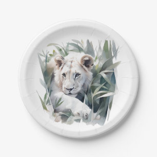 Cute Jungle lion party Paper Plate