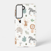 Cute Jungle Rainforest Animals Pattern