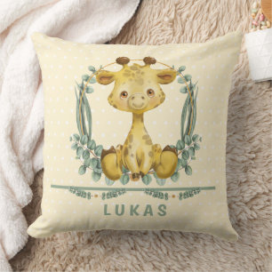 Cute Jungle Safari Giraffe Baby Nursery     Cushion