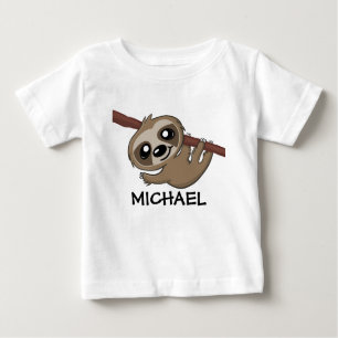 Cute Jungle Safari Sloth Animal Kids Baby T-Shirt