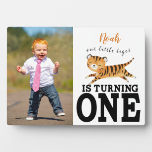 Cute Jungle Safari Wild One Babies First Birthday  Plaque