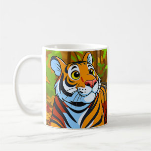 Cute Jungle Tiger Coffee Mug