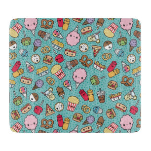 Cute Junk Food Cutting Board