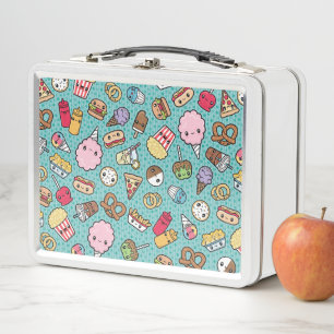 Cute Junk Food Metal Lunch Box