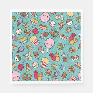 Cute Junk Food Napkin