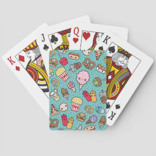 Cute Junk Food Playing Cards