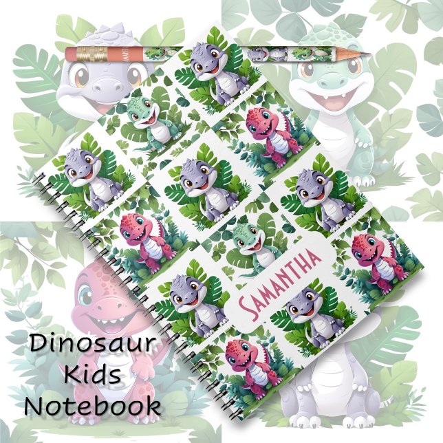 Cute Jurassic Dinosaur Kids Notebook (Creator Uploaded)