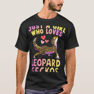 Cute Just A Girl Who Loves Leopard Geckos Lizard R T-Shirt