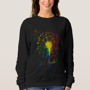 Cute Just Blow Dandelion Tattoo Arrows Breathe Rai Sweatshirt