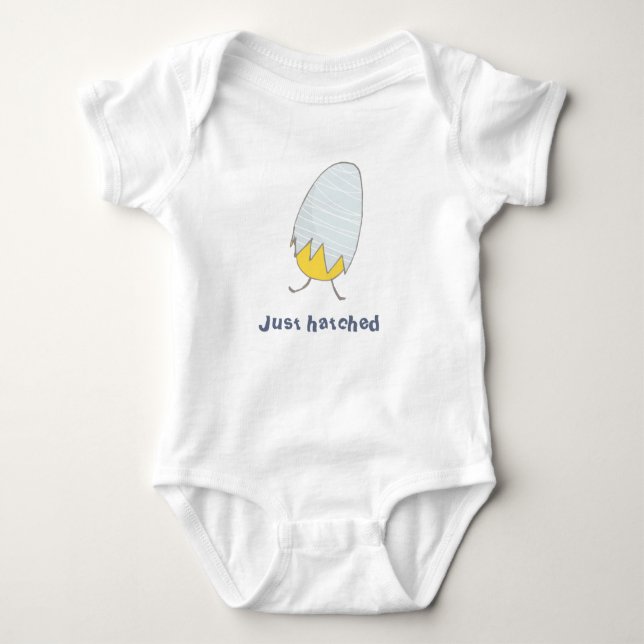 Cute Just Hatched Baby Chick Gender Neutral Bodysuit (Front)