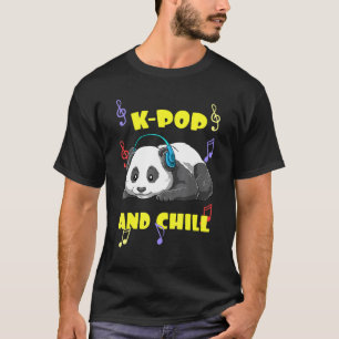 Cute K-Pop Music Panda T-Shirt