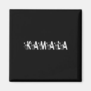 Cute Kamala Cat Letter Font Graphic Magnet