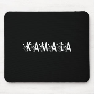 Cute Kamala Cat Letter Font Graphic  Mouse Pad