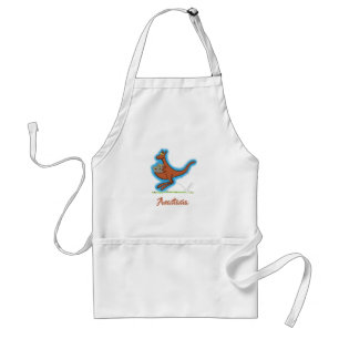 Cute kangaroo and koalas cartoon illustration standard apron