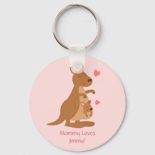 Cute Kangaroo Baby Joey For Kids Key Ring