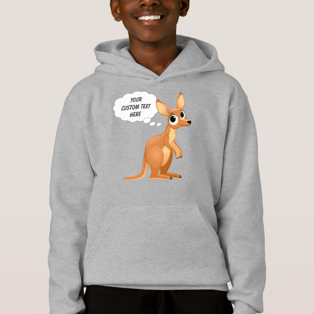 Cute Kangaroo custom text shirts & jackets (Front)