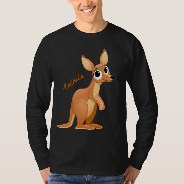 Cute Kangaroo custom text shirts & jackets (Front)