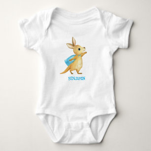 Cute Kangaroo - Customised Baby Name Jumpsuit