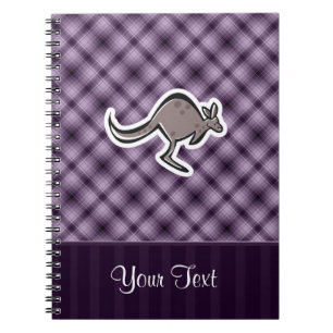 Cute Kangaroo; Purple Notebook