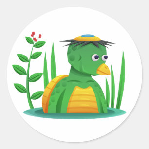 Cute Kappa Japanese Water Spirit Yokai Sticker