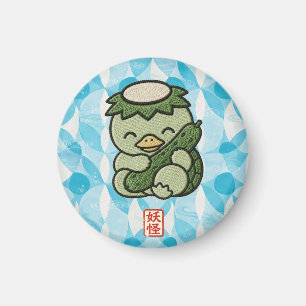 Cute Kappa Magnet   Japanese Yokai Fridge Magnet  