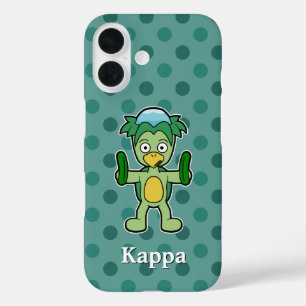 Cute Kappa with Cucumbers iPhone 16 Case