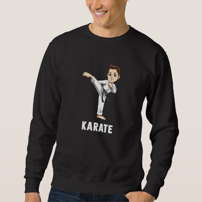 Cute Karate Boy   Sweatshirt (Front)