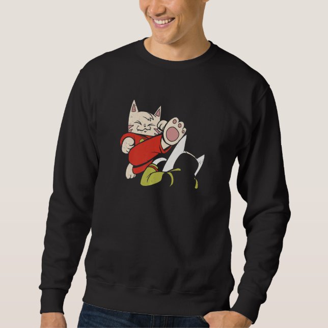 Cute Karate Cats   Sweatshirt (Front)