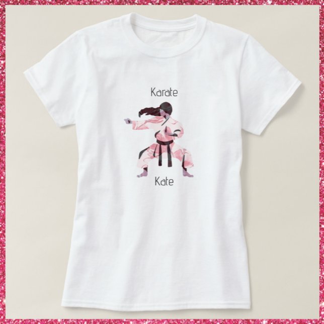 Cute Karate Girl Martial Arts T-Shirt (Bookmark my store! https://www.zazzle.com/store/capricepetit)