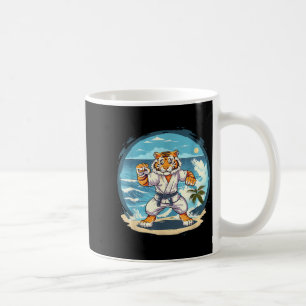 Cute Karate Tiger Jiu-Jitsu Kickboxing Taekwondo Coffee Mug
