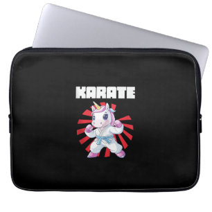 Cute Karate Unicorn Karate Japanese Martial Arts T Laptop Sleeve