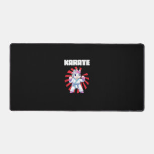Cute Karate Unicorn - MMA Karate Japanese Martial Desk Mat