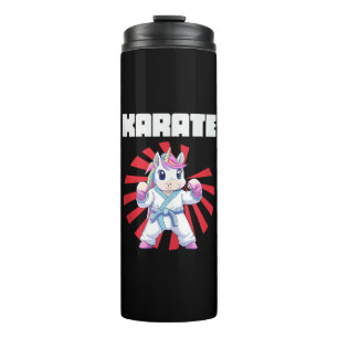 Cute Karate Unicorn - MMA Karate Japanese Martial Thermal Tumbler