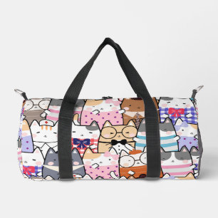 Cute Kawai Cats  Duffle Bag