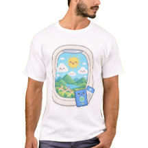 Cute Kawaii Aeroplane Window View Travel