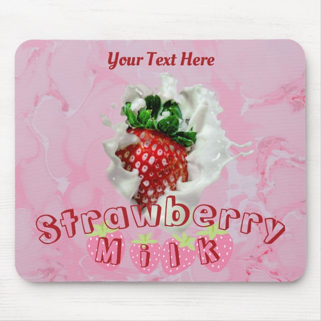 Cute Kawaii Aesthetic Sweet Summer Food Themed Mouse Pad (Front)