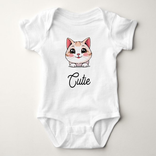 Cute Kawaii Animal Baby Bodysuit (Front)