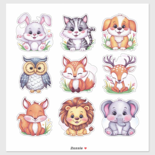 Cute kawaii animals #2 (Sheet)