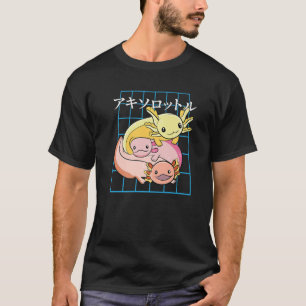 Cute Kawaii Anime Axolotl - Japanese Aesthetics - T-Shirt