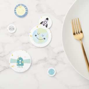 Cute Kawaii Astronomy Outer Space Party Confetti