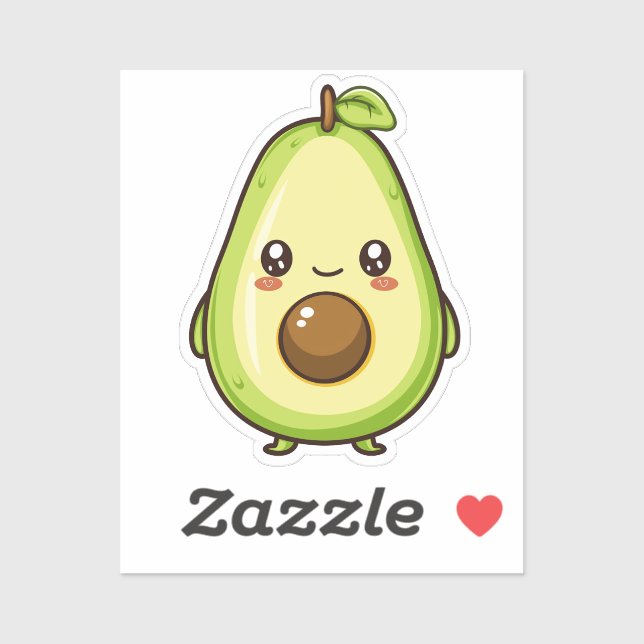 Cute Kawaii Avocado (Sheet)