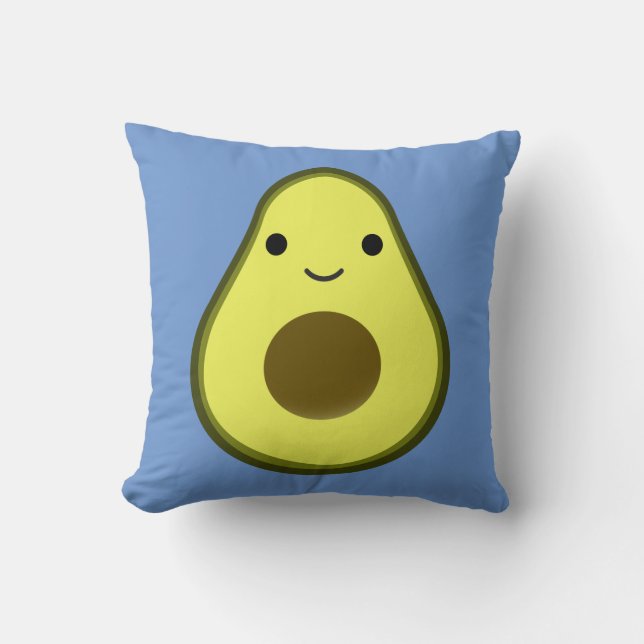 Cute Kawaii Avocado Cushion (Front)