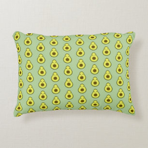 Cute Kawaii Avocado Decorative Cushion