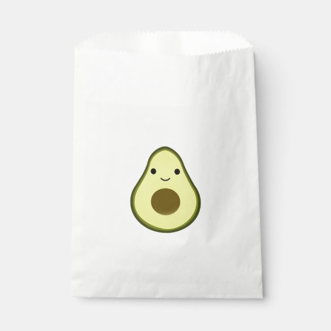 Cute Kawaii Avocado Favour Bag (Front)