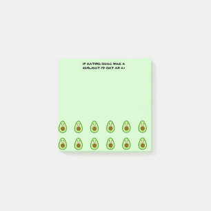 Cute Kawaii Avocado Funny School Memo Post-it Notes