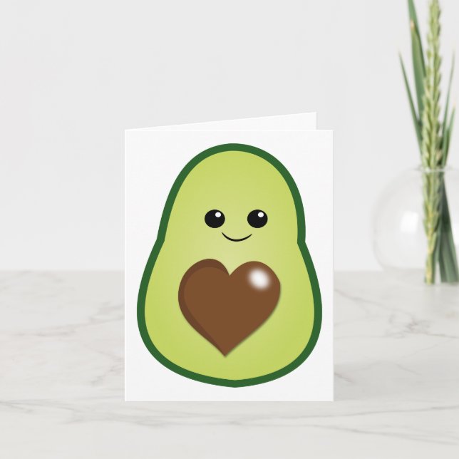 Cute Kawaii Avocado Generic Any Use  Card (Front)