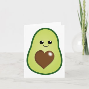 Cute Kawaii Avocado Generic Any Use Card