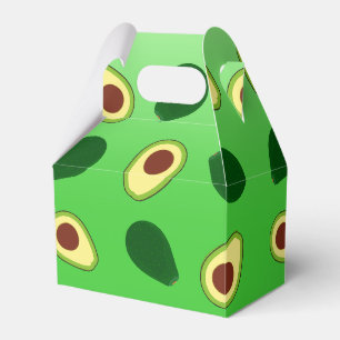 Cute Kawaii Avocado slice summer gradient Pattern Favour Box