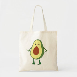 Cute kawaii avocado tote bags