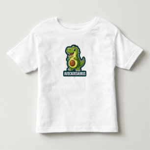 Cute Kawaii Avocadosaurus Dinosaur Funny Pun Toddler T-Shirt